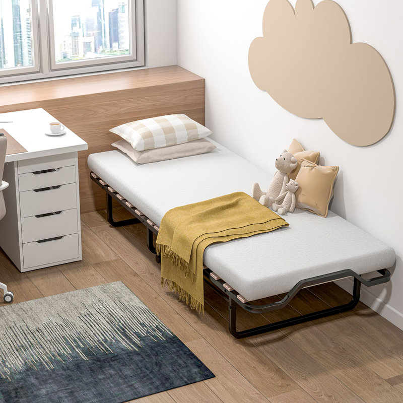 Reanna Upholstered Metal Open-Frame Bed