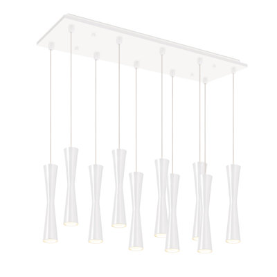 Robson 27-in White 10-Light Multi Pendant