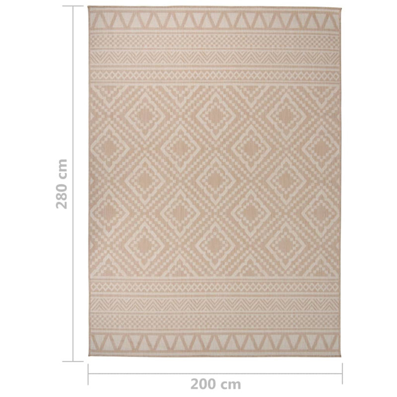 Bealeton Striped Hand Woven Indoor / Outdoor Area Rug, Rectangle 200 x 280cm