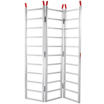 Tri-Fold Aluminum Loading Ramp 1500 lbs 77" x 54" for Tractors ATVs UTVs