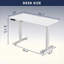 Bureau électrique debout à hauteur réglable pour la maison et le bureau, table d'ordinateur de luxe moderne, bureau relevable de 55 pouces-135374804-121068383