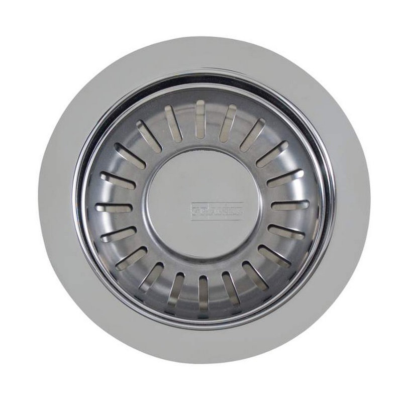 Grid Kitchen Sink Drain, Satin Nickel