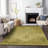 Premium Machine Washable Kiyondrea Gold Rug-195687411