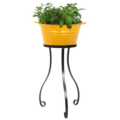 Pot à fleurs en acier galvanisé Kilian
