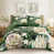 Motif floral vert