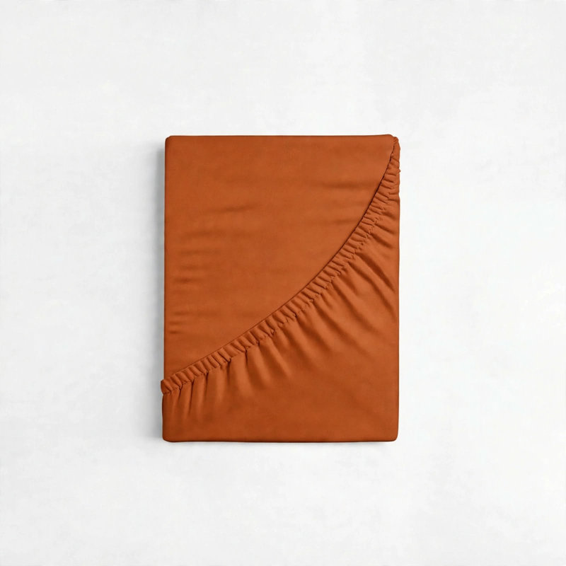 6-Piece Premium Deep Pockets Microfiber Sheet Set, Autumn Orange, Twin