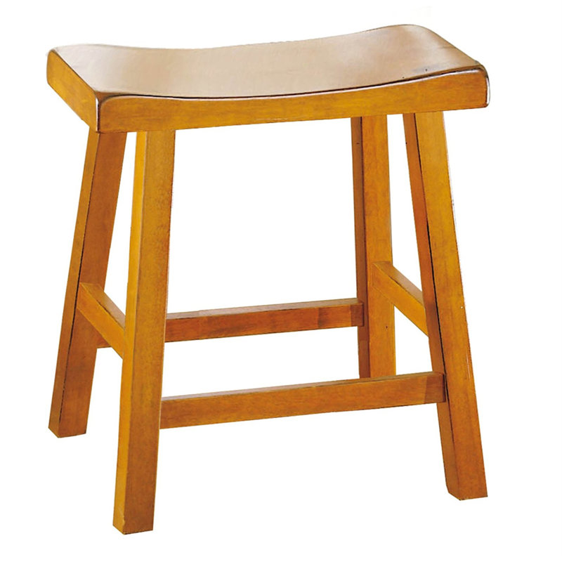 Justinian Counter Stool, Short Stool (18” Seat Height), Yellow