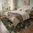 Ammons Edenwood Floral Machine Washable Black / White / Green Indoor Area Rug with Non-Slip Backing-828650216