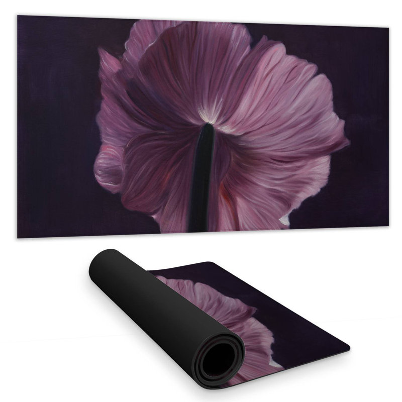 Purple petals - 15.75"x31.50" Desk mat