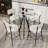 5 PCS Round Bar Table and Bar Stools Set-1084324399-1084324397-1084324434