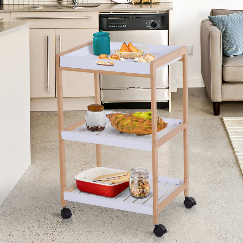 Solid Wood Bar Cart