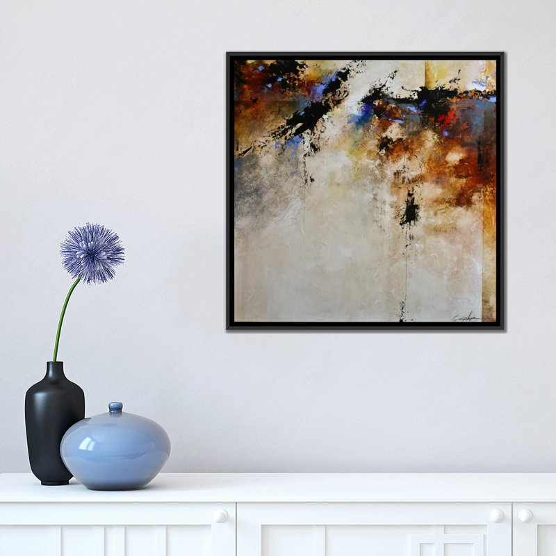 « defineed light », reproduction d’art sur toile tendue, H 18 po x l 18 po x P 1,5 po, Pas de tapis, Toile avec cadre noir