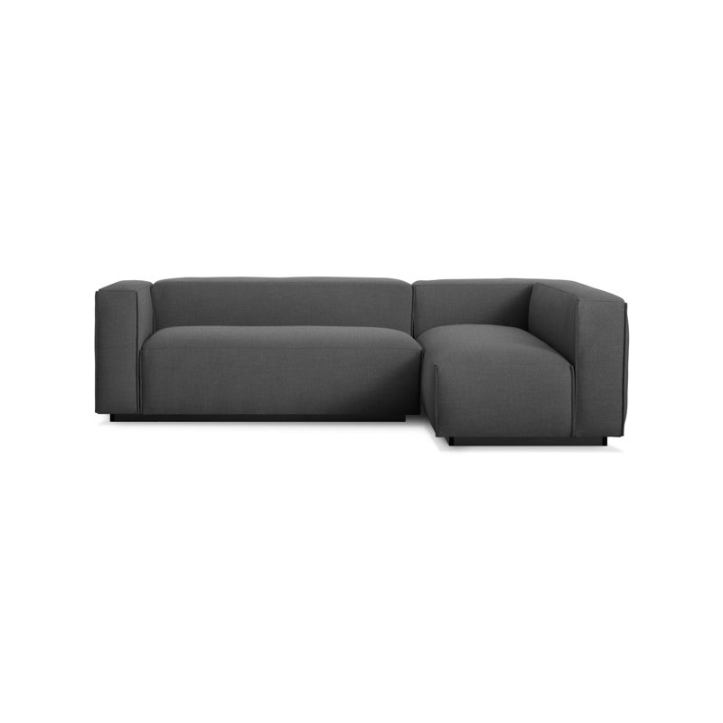 Cleon Modular Sectional, Maharam Meld in Panda, Left Hand Facing