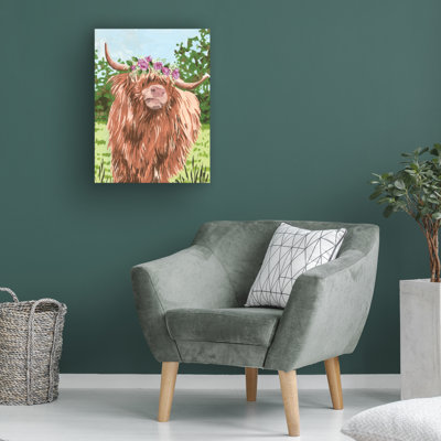 "Happy Moo II" par Melissa Wang sur toile