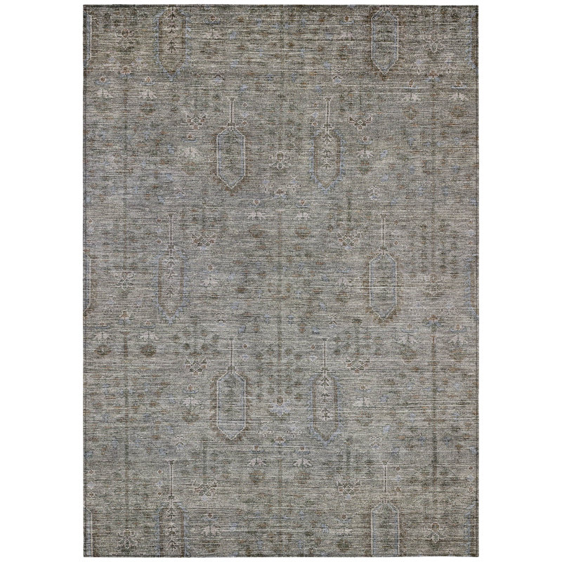 Lummus Washable Southwestern Indoor / Outdoor Rug, Rectangle 8' x 10'