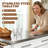 Rolling Kitchen Island With Storage, Portable Kitchen Cart With Stainless Steel Top, 2 Drawers, Spice, Knife And Towel Rack And Cabinets, Black-87417644