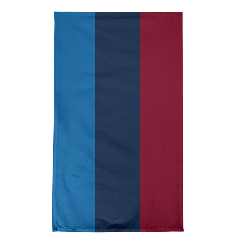 Anaheim Stripe Tea Towel Kitchen Towel, Cotton Twill, Aviator Blue/Polar Night Blue/Red