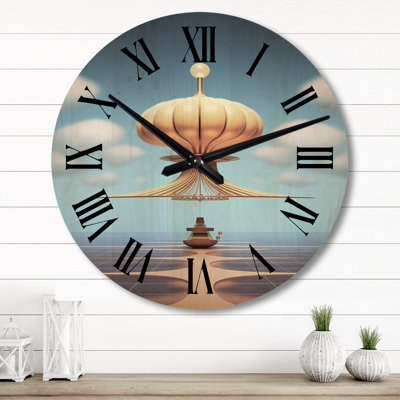 Younts Solid Wood Wall Clock