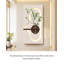Décoration murale vase en grès de style crème-859813567