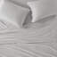 Mélange de coton doux et doux pour les draps en tricot de jersey gris toutes saisons - idéal pour un très grand lit