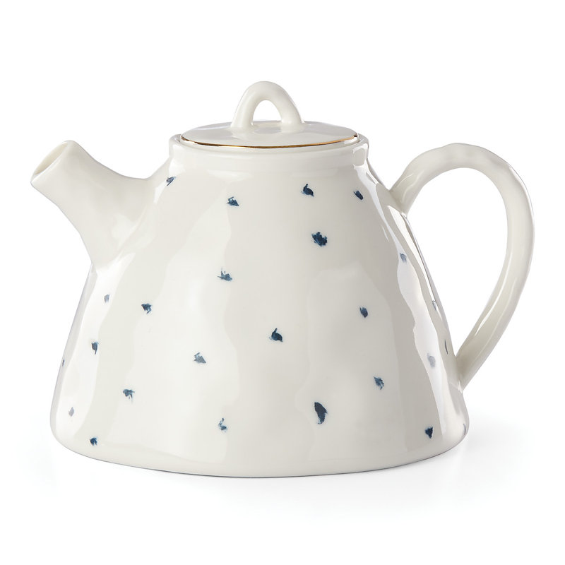 Théière en porcelaine 32 onces bleu Bay