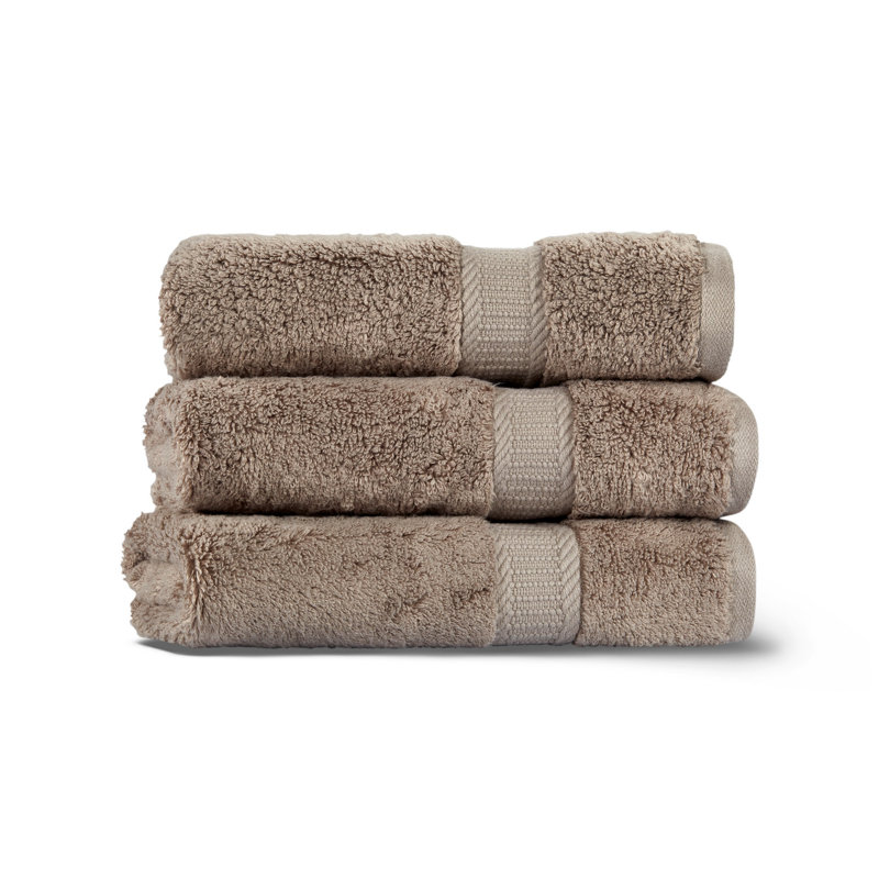Débarbouillette de qualité supérieure, couleur brune, 15,7 po x 28,0 po | 65% coton / 35% lyocell, 19,4 oz / m² | Ultra-doux, très absorbant, séchage rapide | Lavable à la machine, séchage par culbutage à basse température, parfait pour la salle de bain et le spa
