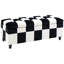 Button-Tufted Velvet Storage Ottoman