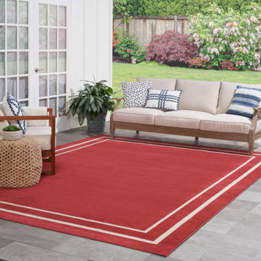 Wodonga Oriental Red Indoor/Outdoor Area Rug Charlton Home Rug Size: Rectangle 8' x 10