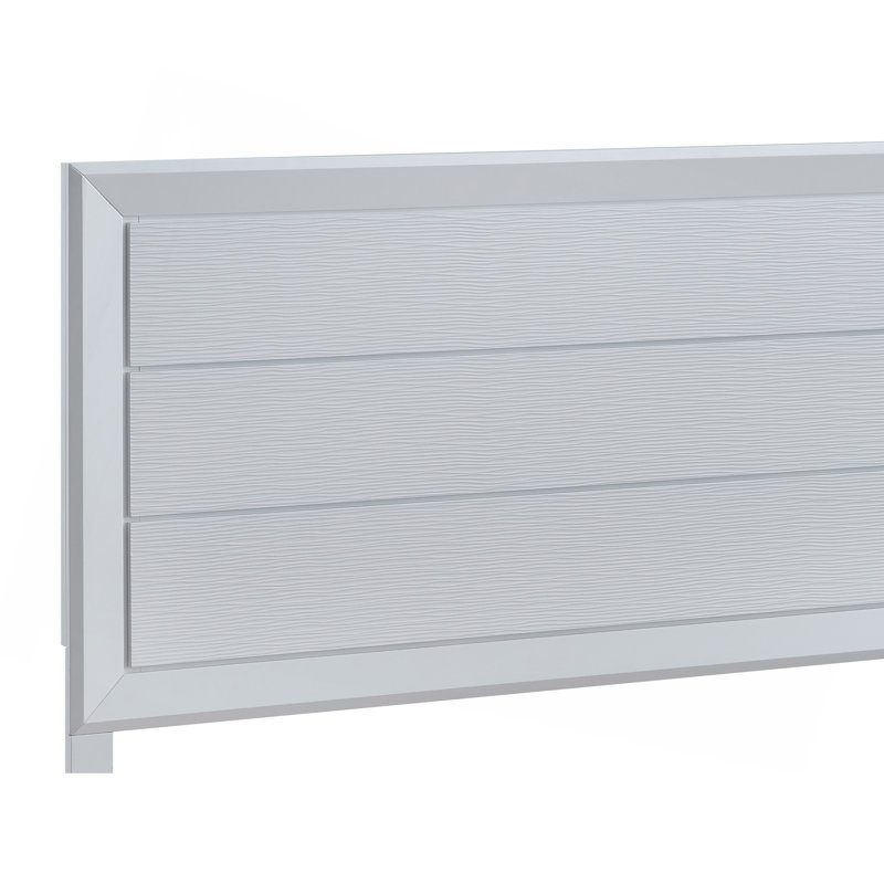 Très grand lit (matelas non inclus), blanc