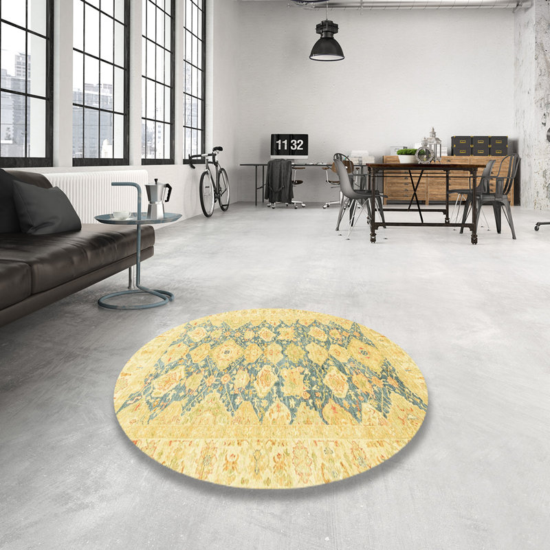 Abstract Indoor Rug, Round 4'
