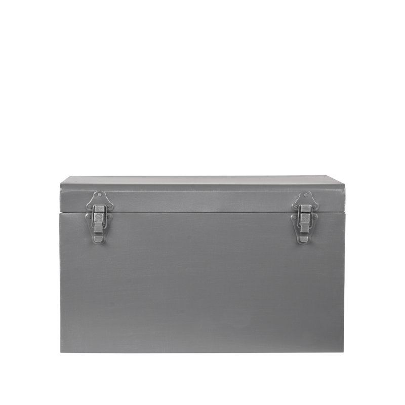 Alma Accent Trunk, Vintage Grey, 35cm H x 60cm W x 40cm D