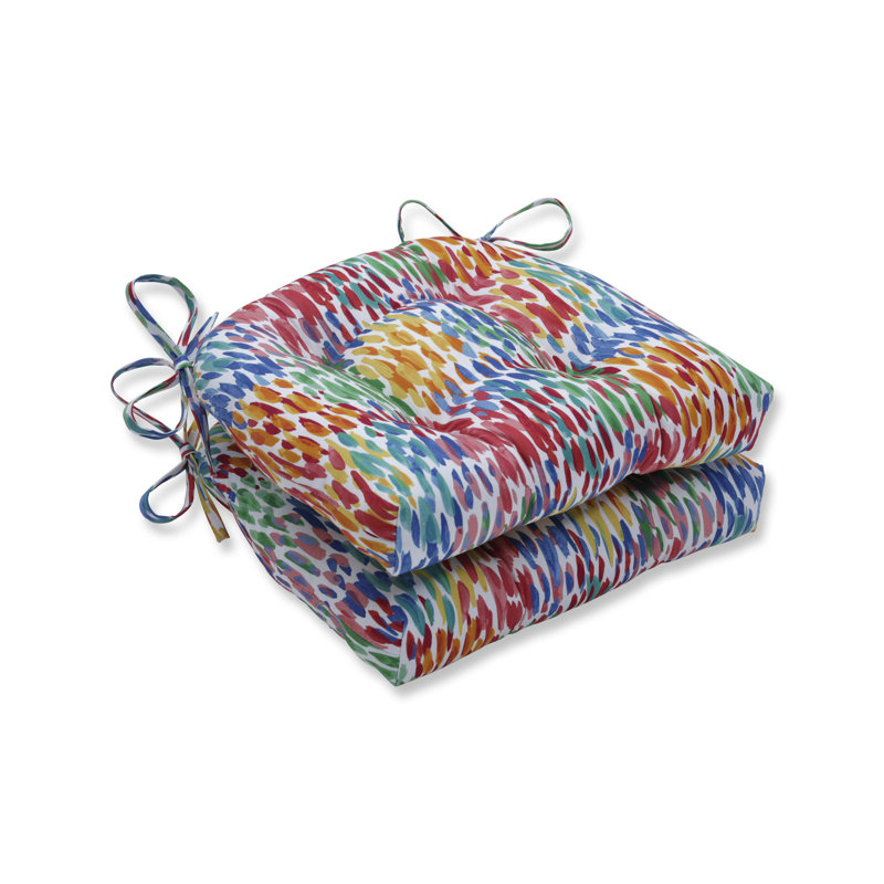 Coussin de chaise de salle à manger réversible d’intérieur/d’extérieur zinnia rain it