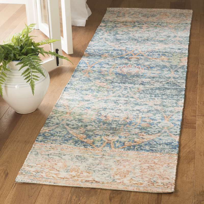Tapis de performance géométrique tissé à la main Amanda, Tapis de couloir 2 pi 3 po x 8 pi