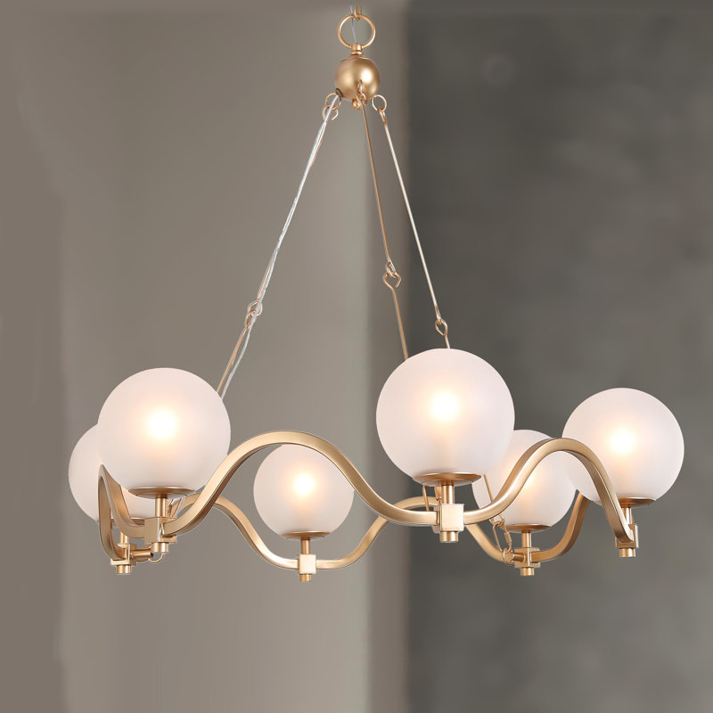 Lustre empire unique à 6 lumières Tovey