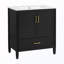 Meuble-lavabo cannelé avec lavabo et portes à fermeture douce-1471307584