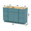 Base de meuble-lavabo simple 48 po seulement-98636833