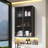 Wall Mounted Bathroom Kitchen Storage Cabinet With Glass Door