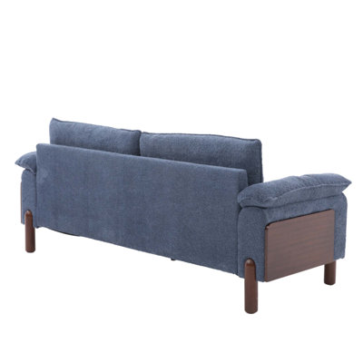 83.5 in. 3 Seater Modern Boucle Upholstered Sofa with Durable Fabric and Comfortable Cushions, Perfect for Family and Entertaining