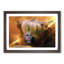 Portrait of a Highland Cow in Abstract - Framed Print-55767118-55767121