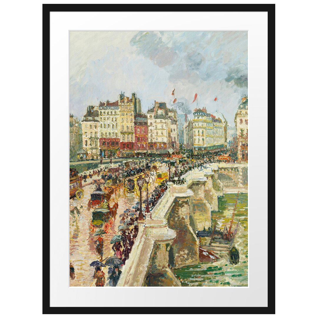 Gerahmter Kunstdruck Pont Neuf von Camille Pissarro