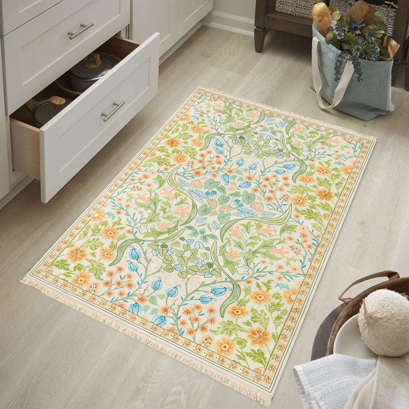 Tapis pastel Botanical Arts & Crafts