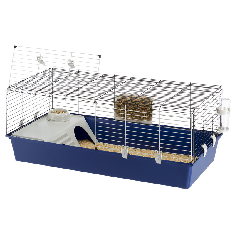 Cage à lapin avec rampe Ferplast
