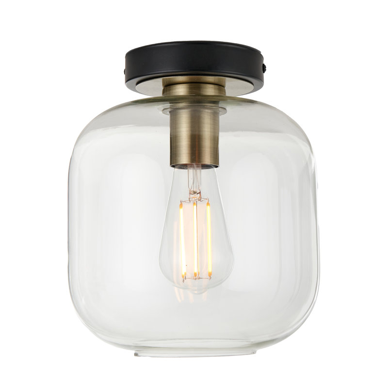Veedersburg Glass Semi Flush Mount