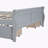 Diena Wood Platform Bed with 4 Drawers and Streamlined Headboard & Footboard-1442511943-1442511939