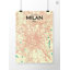 Milan City Map - No Frame Print-1849804756