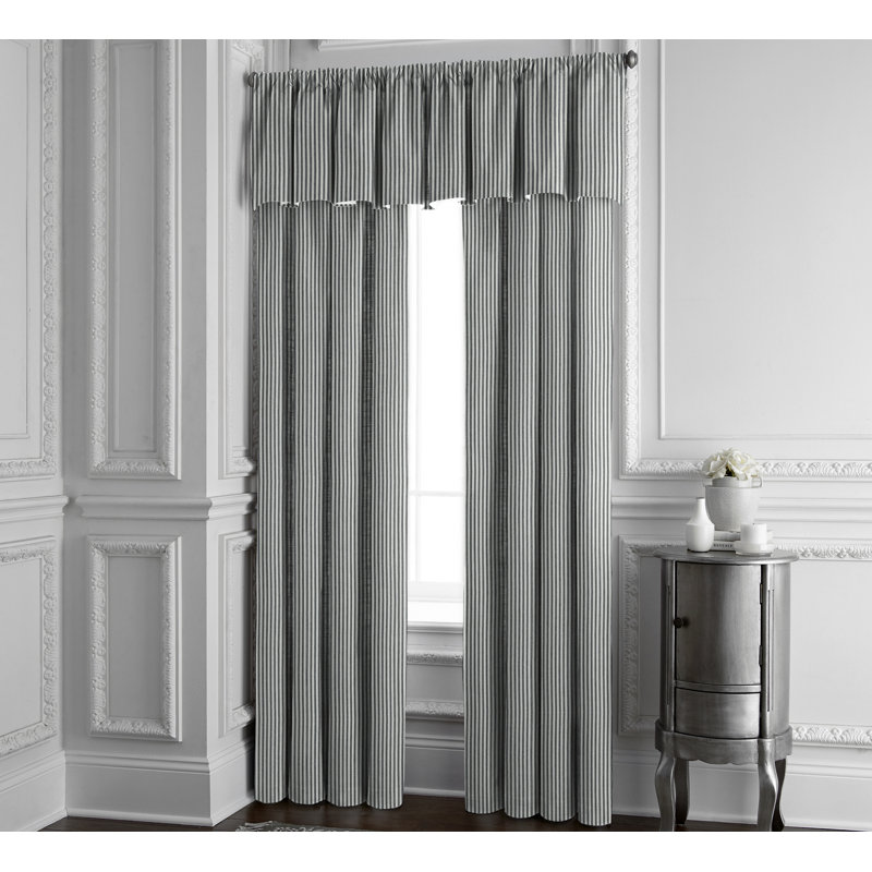 Panneau de rideau simple obscurcissant 100% coton avec passe-tringle, Noir, l 50 po x L 108 po
