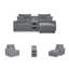 Canapé modulaire inclinable électrique avec méridienne 3 pièces Modmax II-122875015