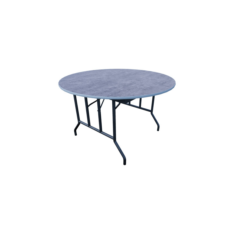 Table pliante - Noyau de panneau de particules - Rond, H 29 po x l 48 po x P 48 po