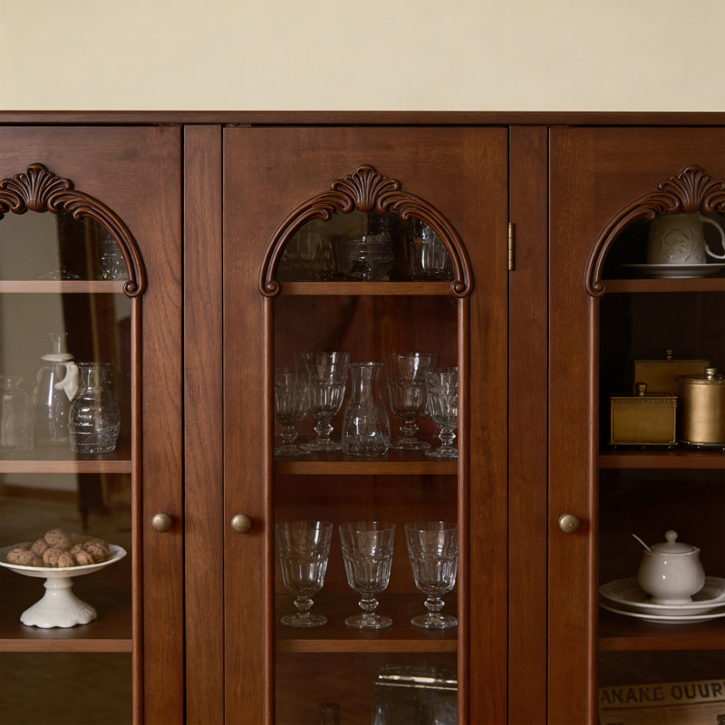 Elegant Wooden Display Sideboard