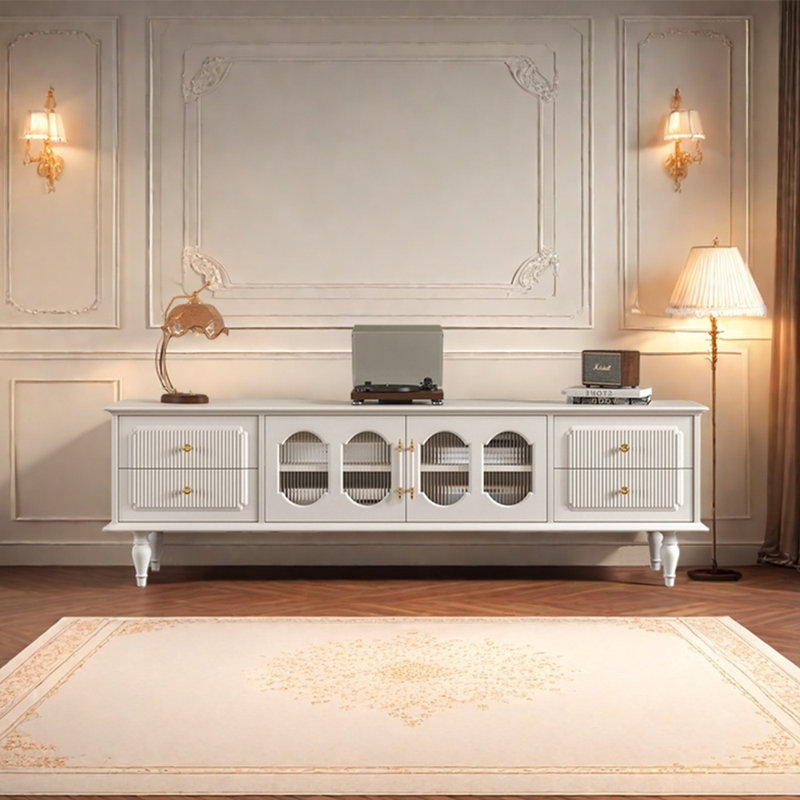 Meuble télé romantique de style français, 78.74"